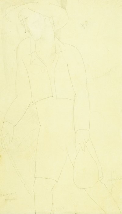 शील्डफोल्ड, 1915-16 द्वारा एमेडियो मोदिग्लिआनी