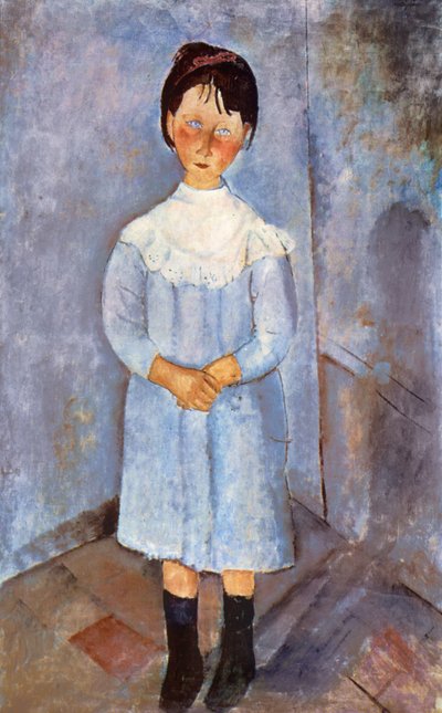 गर्ल इन ब्लू, 1918 द्वारा Amedeo Modigliani