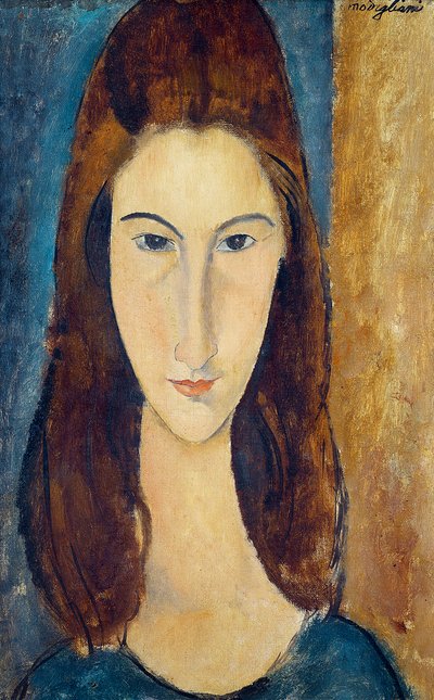 जीन हेबटर्न, 1917-18 द्वारा Amedeo Modigliani