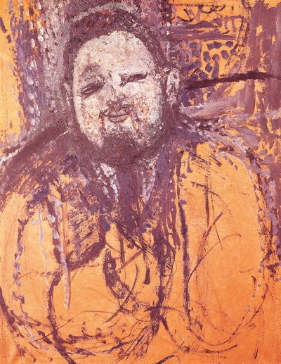 डिएगो रिवेरा का पोर्ट्रेट, Amedeo Modigliani (1884-1920) द्वारा, कैनवास पर तेल और तापमान द्वारा एमेडियो मोदिग्लिआनी