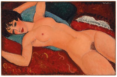 रीकॉलिंग न्यूड, 1917-18 द्वारा Amedeo Modigliani