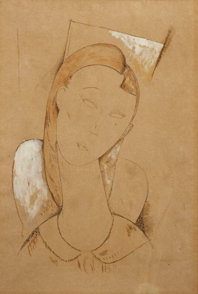 युवा महिला; युवा महिला, सी। 1917-1918 द्वारा एमेडियो मोदिग्लिआनी
