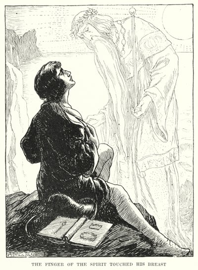 आत्मा की उंगली ने उसकी छाती को छुआ (उत्कीर्णन) द्वारा अमेलिया एम. (attr.to) बोवरली या बाउरले