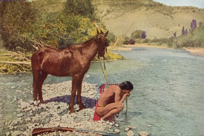 अपाचे वॉरियर, रियो नावहो, एरिजोना (रंगीन फोटो) द्वारा American Photographer