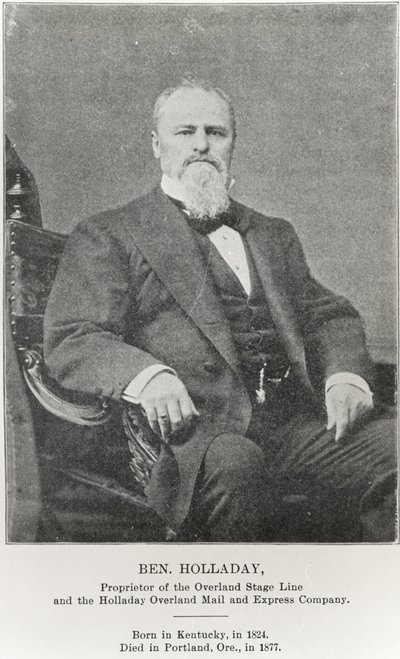 बेन होलाडे (1824-77) (बी/डब्ल्यू फोटो) द्वारा अमेरिकी फोटोग्राफर