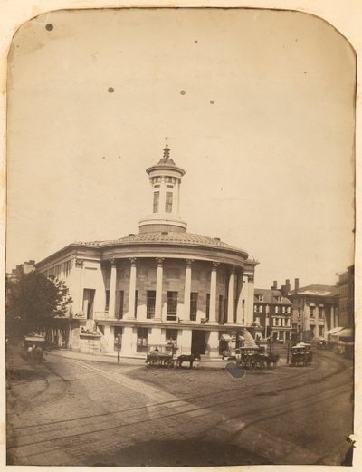 व्यापारी विनिमय भवन, अखरोट पर 3 स्ट्रीट, c.1859 द्वारा अमेरिकी फोटोग्राफर