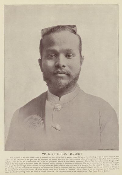 श्री केजी टोबियास, सीलोन द्वारा American Photographer