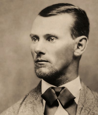 डाकू जेसी जेम्स (1847-1882) का पोर्ट्रेट, (कैबिनेट फोटो) द्वारा American Photographer