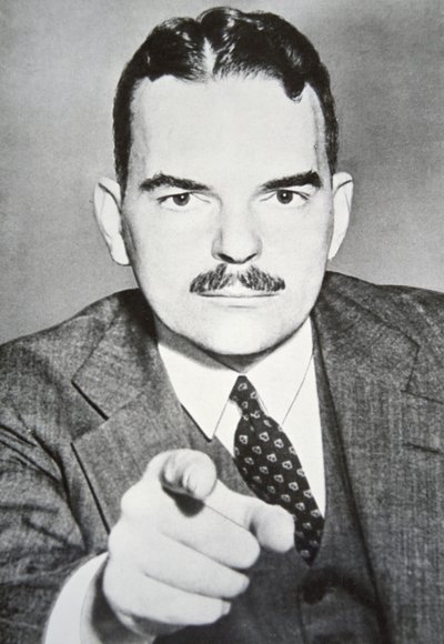 थॉमस ई. डेवी (1909-71) (बी/डब्ल्यू फोटो) द्वारा अमेरिकी फोटोग्राफर