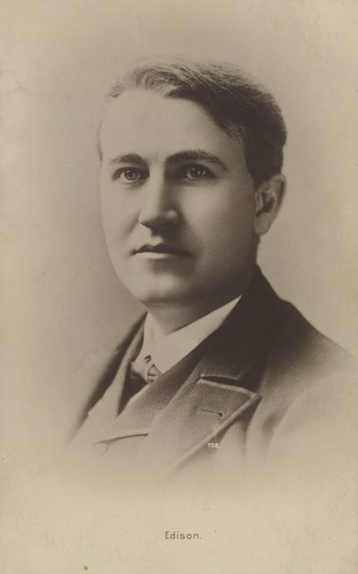 थॉमस एडिसन (1847-1931), अमेरिकी आविष्कारक द्वारा अमेरिकी फोटोग्राफर