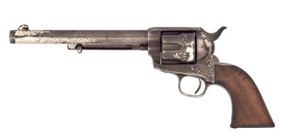 .44-40 "मॉडल 1873" छह-शॉट सिंगल-एक्शन आर्मी रिवॉल्वर, कोल्ट, हार्टफोर्ड द्वारा, 1881 द्वारा अमेरिकी स्कूल