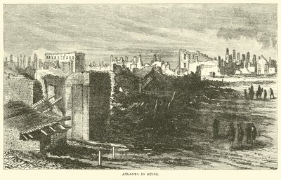 अटलांटा खंडहर में, नवंबर 1864 द्वारा अमेरिकी स्कूल