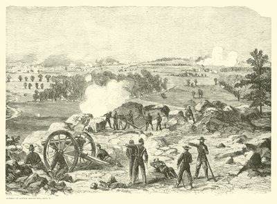 गेटीसबर्ग की लड़ाई, लिटिल राउंड टॉप की शिखर बैठक, 2 जुलाई, जुलाई 1863 द्वारा अमेरिकी स्कूल