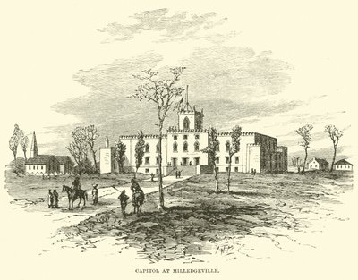 कैपिटल को Milledgeville, नवंबर 1864 में द्वारा अमेरिकी स्कूल
