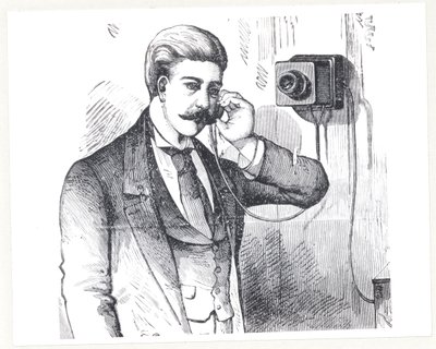 जॉर्ज बार्टलेट प्रेस्कॉट (बी .१ ,३०), १ Telephone ९ ० द्वारा द इलेक्ट्रिक टेलीफोन से उपयोग में कंडेनसर टेलीफोन द्वारा अमेरिकी स्कूल