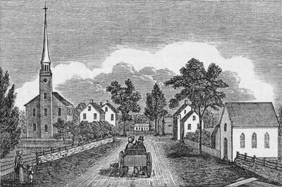जॉन वार्नर बार्बर द्वारा &39;कनेक्टिकट हिस्टोरिकल कलेक्शंस&39;, 1856 से एंग्रीगेशनल और एपिस्कल चर्च, ईस्ट हेवन द्वारा अमेरिकी स्कूल