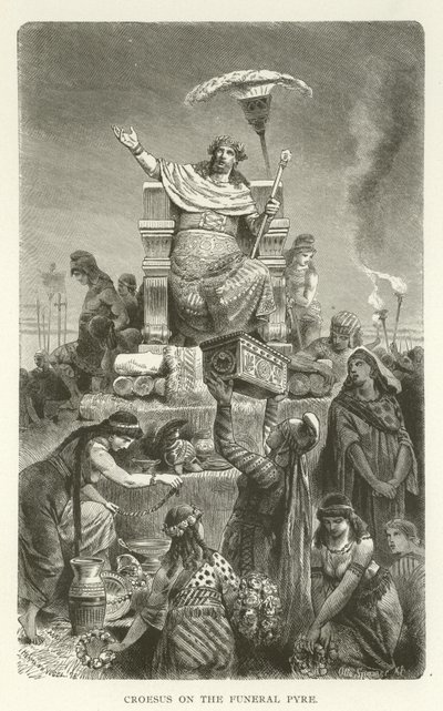 अंतिम संस्कार Pyre पर Croesus द्वारा अमेरिकी स्कूल
