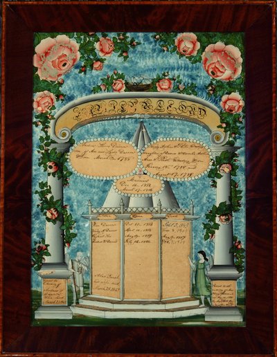 डारो-एडकिंस-वुडिंग परिवार रिकॉर्ड, 1825 32 द्वारा अमेरिकी स्कूल
