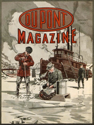 ड्यूपॉन्ट डायनामाइट, ड्यूपॉन्ट पत्रिका का फ्रंट कवर, 1920 जनवरी द्वारा अमेरिकी स्कूल