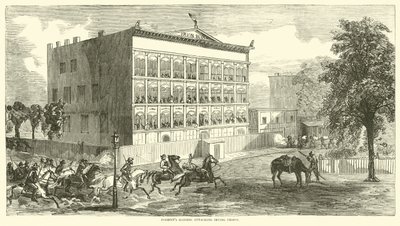 इरविंग जेल पर हमला करने वाले हमलावरों को अगस्त 1864 द्वारा अमेरिकी स्कूल