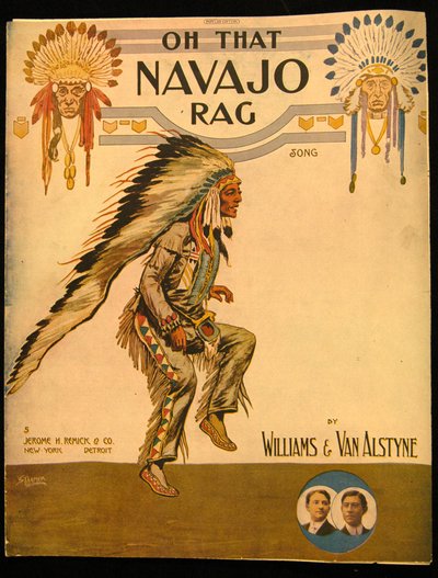 ओह के लिए फ्रंट कवर कि विलियम्स और वैन एलस्टीन द्वारा नवाजो राग, c.1912 द्वारा अमेरिकी स्कूल