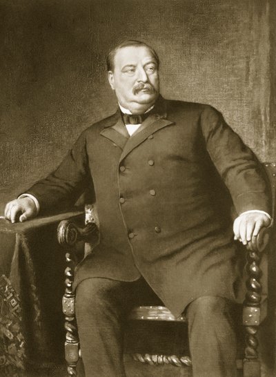 ग्रोवर क्लीवलैंड, 22 वें और 24 वें राष्ट्रपति संयुक्त राज्य अमेरिका, पब। 1901 (फोटोग्राव्योर) द्वारा अमेरिकी स्कूल