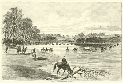 हैनक्स कोर रैपिडन को पार करते हुए, मई 1864 द्वारा अमेरिकी स्कूल