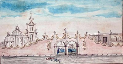 Huamantla, मेक्सिको (कागज पर पानी के रंग का) द्वारा अमेरिकी स्कूल