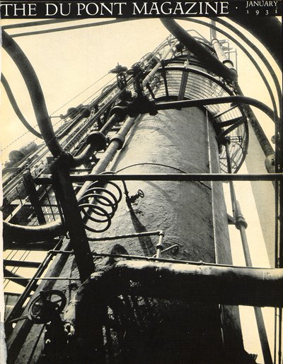 इंडस्ट्रियल प्लांट, ड्यूपॉन्ट पत्रिका का फ्रंट कवर, जनवरी 1931 द्वारा अमेरिकी स्कूल