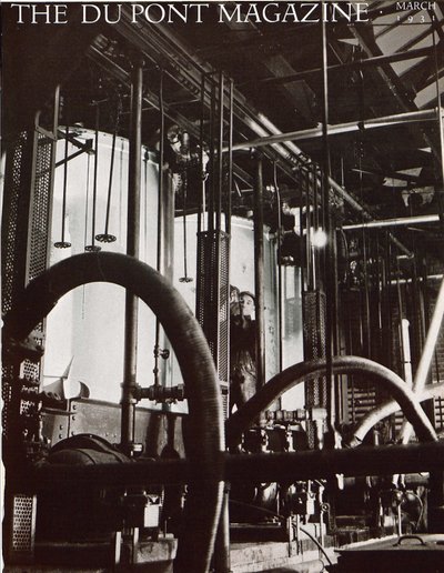 इंडस्ट्रियल प्लांट, ड्यूपॉन्ट पत्रिका का फ्रंट कवर, मार्च 1931 द्वारा अमेरिकी स्कूल