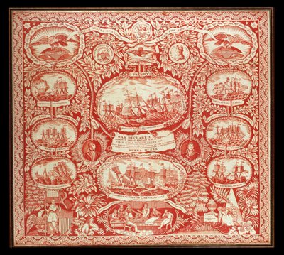 1812 के युद्ध की जीत की याद करते हुए केर्किफ, c.1815 (कपास) द्वारा अमेरिकी स्कूल