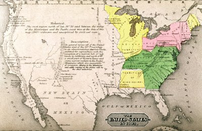 1803 में संयुक्त राज्य अमेरिका का नक्शा, &39;हमारा पूरा देश: द पास्ट एंड प्रेज़ेंट ऑफ़ द यूनाइटेड, हिस्टोरिकल एंड डिस्क्रिप्टिव&39;, जॉन वार्नर नाई और हेनरी हरे द्वारा, 1861 द्वारा अमेरिकी स्कूल