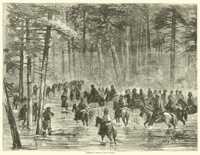 दलदल के माध्यम से मार्च, 1865 जनवरी द्वारा अमेरिकी स्कूल