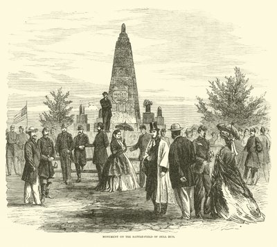 बुल रन के युद्ध-क्षेत्र पर स्मारक, सितंबर 1862 द्वारा अमेरिकी स्कूल