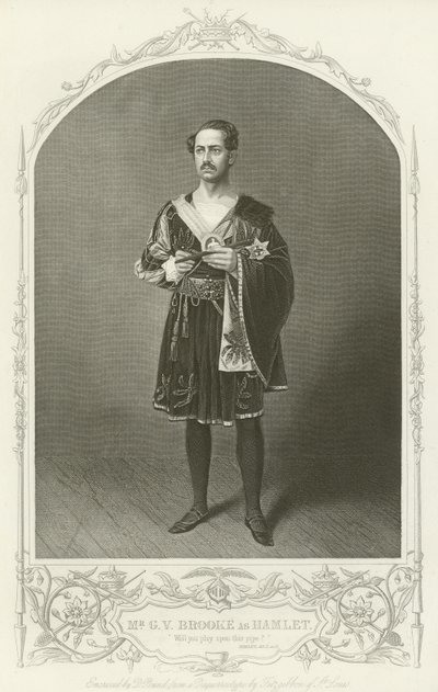 श्री जीवी ब्रुक हैमलेट, अधिनियम III, दृश्य II के रूप में द्वारा अमेरिकी स्कूल