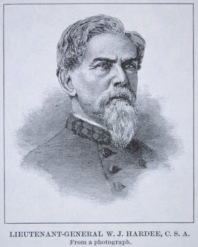 लेफ्टिनेंट जनरल डब्ल्यूजे हार्डी का पोर्ट्रेट (1815-73) (लिथो) द्वारा अमेरिकी स्कूल