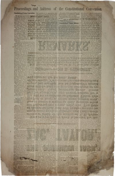संवैधानिक सम्मेलन की कार्यवाही और पता, c.19th मार्च 1861 द्वारा अमेरिकी स्कूल