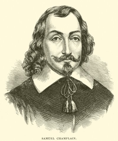 शमूएल Champlain (उत्कीर्णन) द्वारा अमेरिकी स्कूल