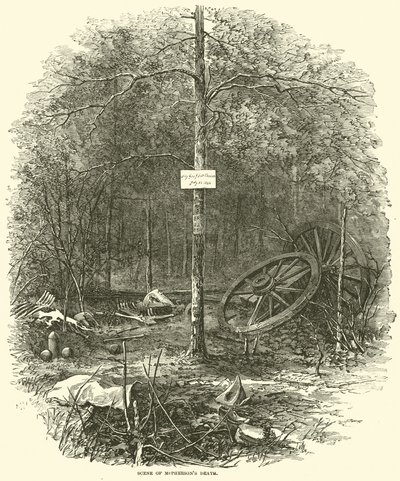 मैकफर्सन डेथ का दृश्य, जुलाई 1864 द्वारा अमेरिकी स्कूल