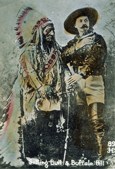 बैल और भैंस का बिल, c.1885 (रंगीन फोटो) द्वारा अमेरिकी स्कूल