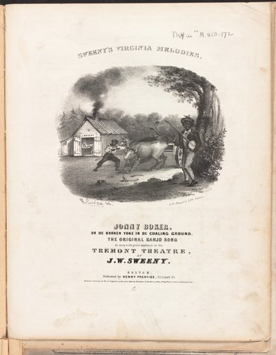 स्वीनी की वर्जीनिया मेलोडीज़, c.1840 (लिथो) द्वारा अमेरिकी स्कूल