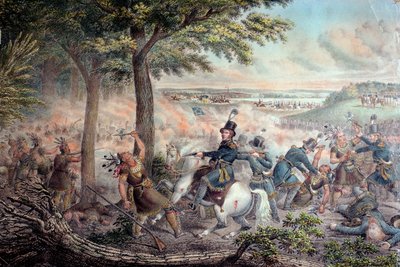 1813 में टेम्स की लड़ाई द्वारा अमेरिकी स्कूल