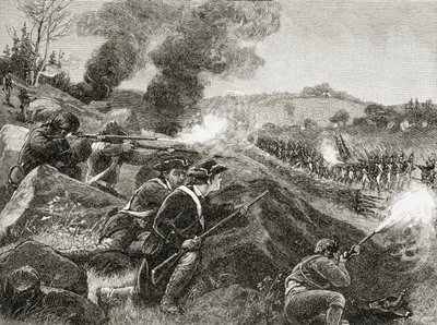 1885 में एएस बार्न्स und कंपनी द्वारा प्रकाशित &39;ए ब्रीफ हिस्ट्री ऑफ द यूनाइटेड स्टेट्स&39; से लेक्सिंगटन से ब्रिटिश पीछे हट गए। द्वारा अमेरिकी स्कूल