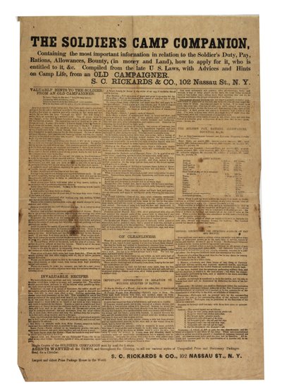 द सोल्जर्स कैंप साथी, c.1861-1865 द्वारा अमेरिकी स्कूल