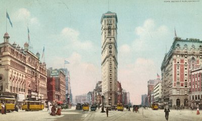 टाइम्स स्क्वायर, न्यूयॉर्क, c.1910 द्वारा अमेरिकी स्कूल