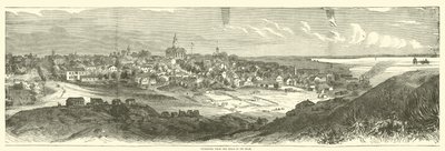 मई 1863 में इसके पीछे की पहाड़ियों से विक्सबर्ग द्वारा अमेरिकी स्कूल