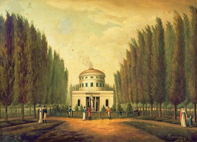 वाटर वर्क्स, सेंटर स्क्वायर, फिलाडेल्फिया, c.1815 द्वारा अमेरिकी स्कूल