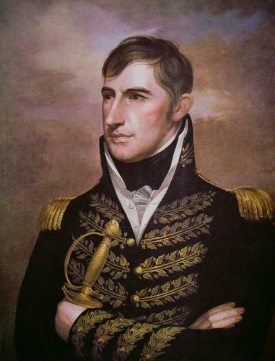 विलियम हेनरी हैरिसन (1773-1841) (रंग लिथो) द्वारा अमेरिकी स्कूल