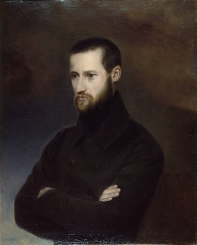 1844 और 1850 के बीच लुइस-अगस्टे ब्लांक्वी 1805-1881 का पोर्ट्रेट। द्वारा एमिली सुज़ैन सेरे
