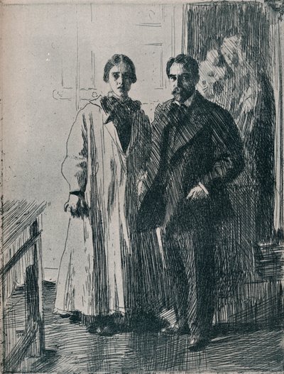 एंडर्स ज़ोर्न द्वारा नक़्क़ाशी से मिस्टर एंड मिसेज एथर्टन कर्टिस, c1880-1906, 1906 द्वारा अलग है लियोनार्ड ज़ोर्न